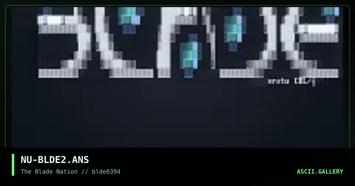 NU-BLDE2.ANS, by nosferatu, 1994