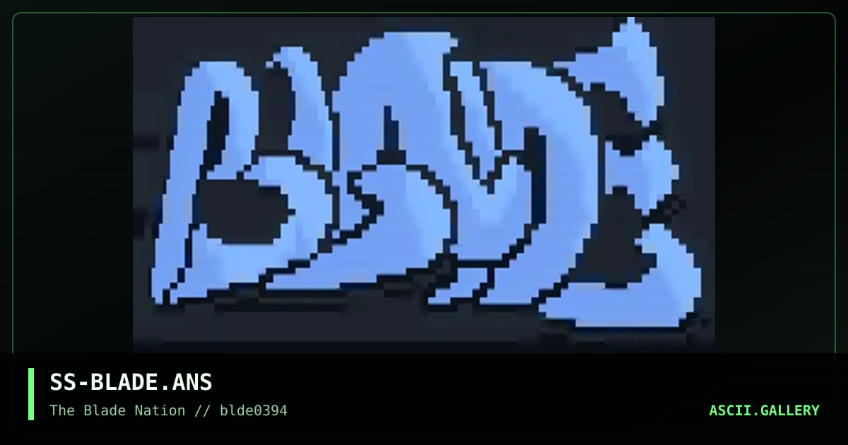 SS-BLADE.ANS, by soul seeker, 1994