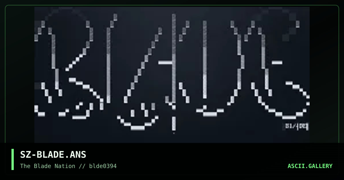 SZ-BLADE.ANS, by sub zero, 1994
