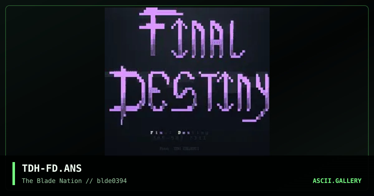 TDH-FD.ANS, by the dark half, 1994