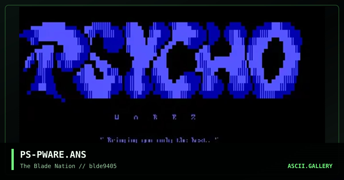 PS-PWARE.ANS, by physical solution, 1994