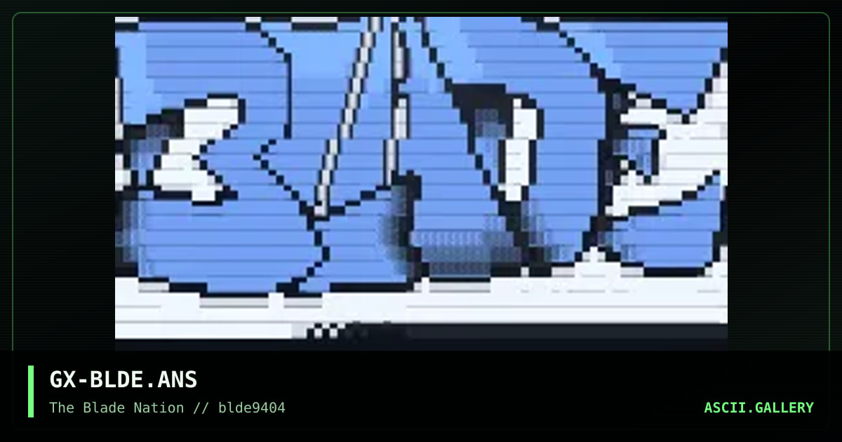 GX-BLDE.ANS, by grafx, 1994