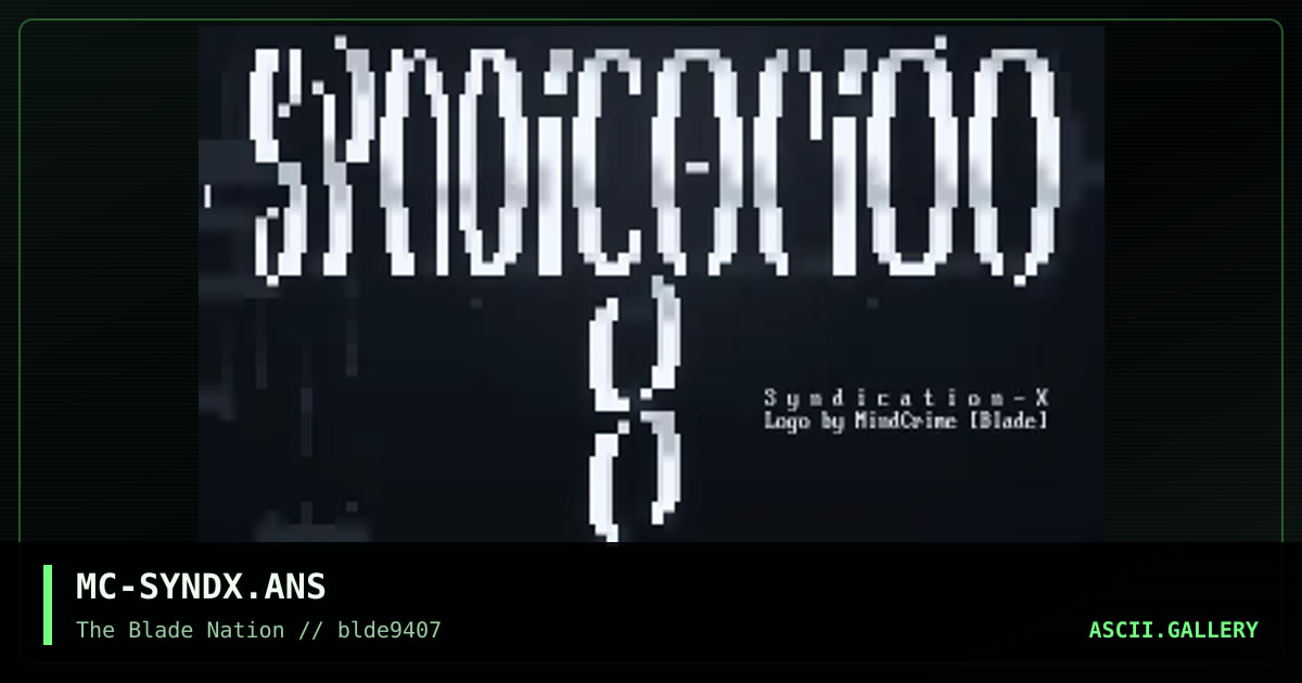 MC-SYNDX.ANS, by mindcrime, 1994