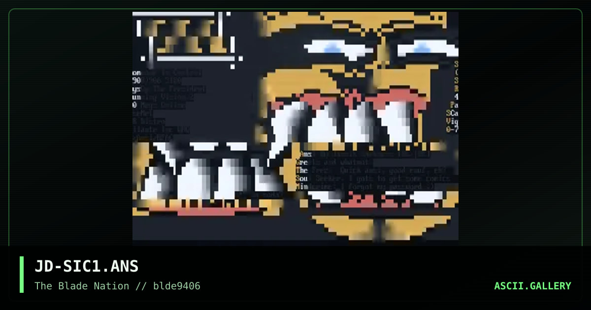 JD-SIC1.ANS, by janzik darkness, 1994