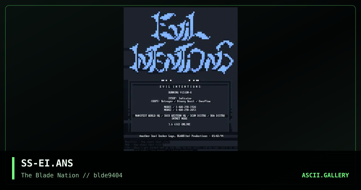 SS-EI.ANS, by soul seeker, 1994