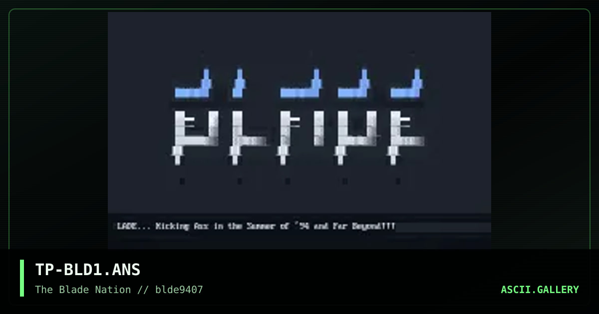 TP-BLD1.ANS, by technophreak, 1994