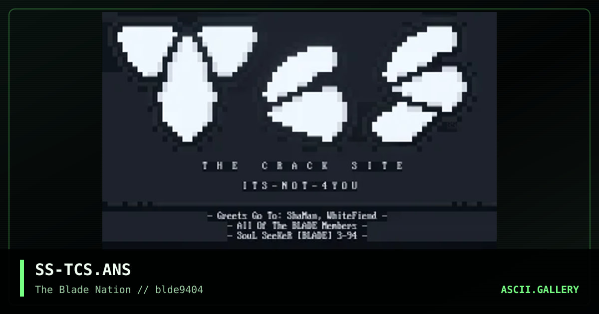 SS-TCS.ANS, by soul seeker, 1994