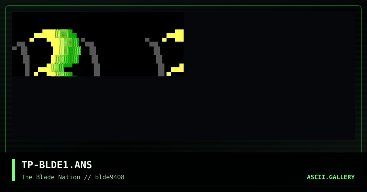 TP-BLDE1.ANS, by technophreak, 1994