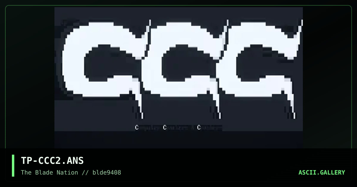 TP-CCC2.ANS, by technophreak, 1994