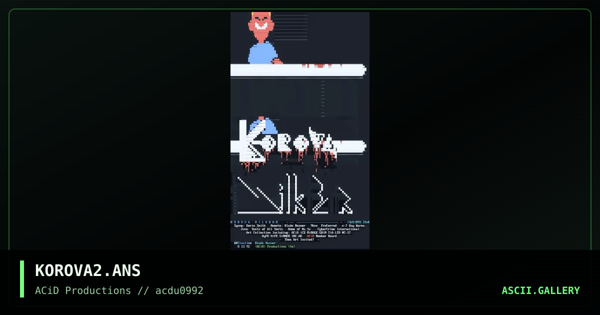 KOROVA2.ANS, by blade runner, 1992