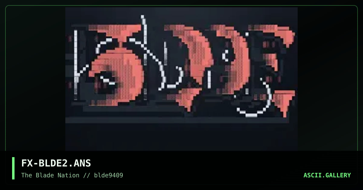 Blade Logo, by facsimile, 1994