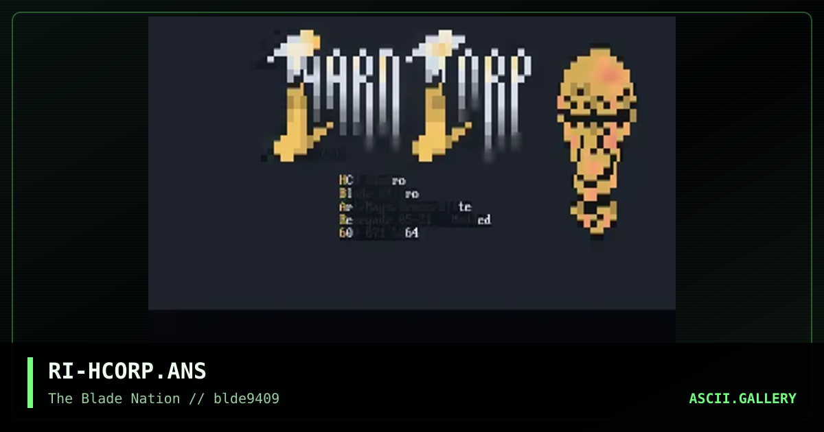 Hard Corp Advertisement, by rai, 1994