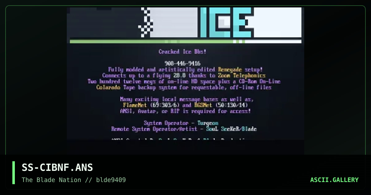 Cracked Ice Logo, by soul seeker, 1994