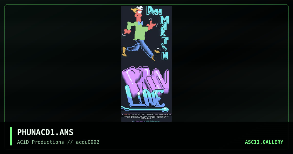 PHUNACD1.ANS, by blade runner, 1992