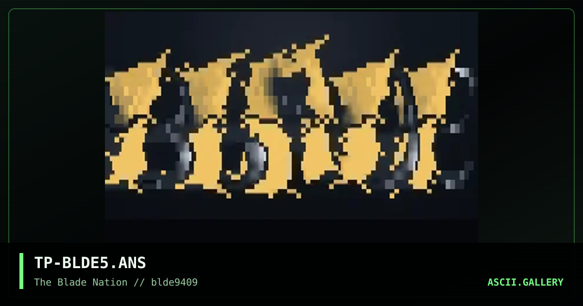 Blade Logo, by technophreak, 1994