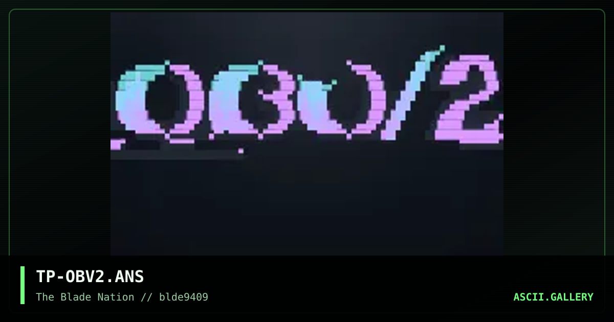OBV/2 Logo, by technophreak, 1994