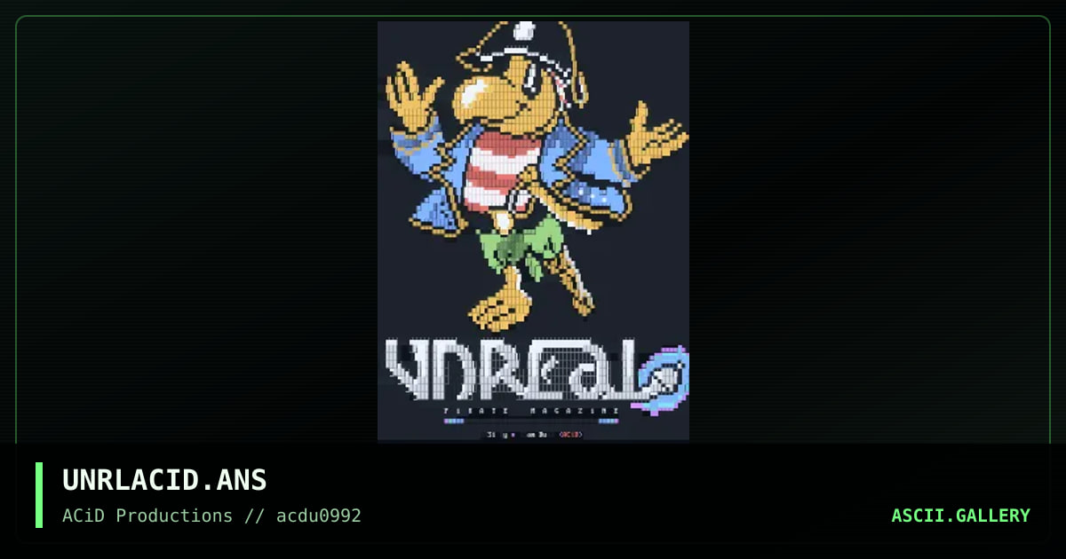 UNRLACID.ANS, by slam dunk, 1992