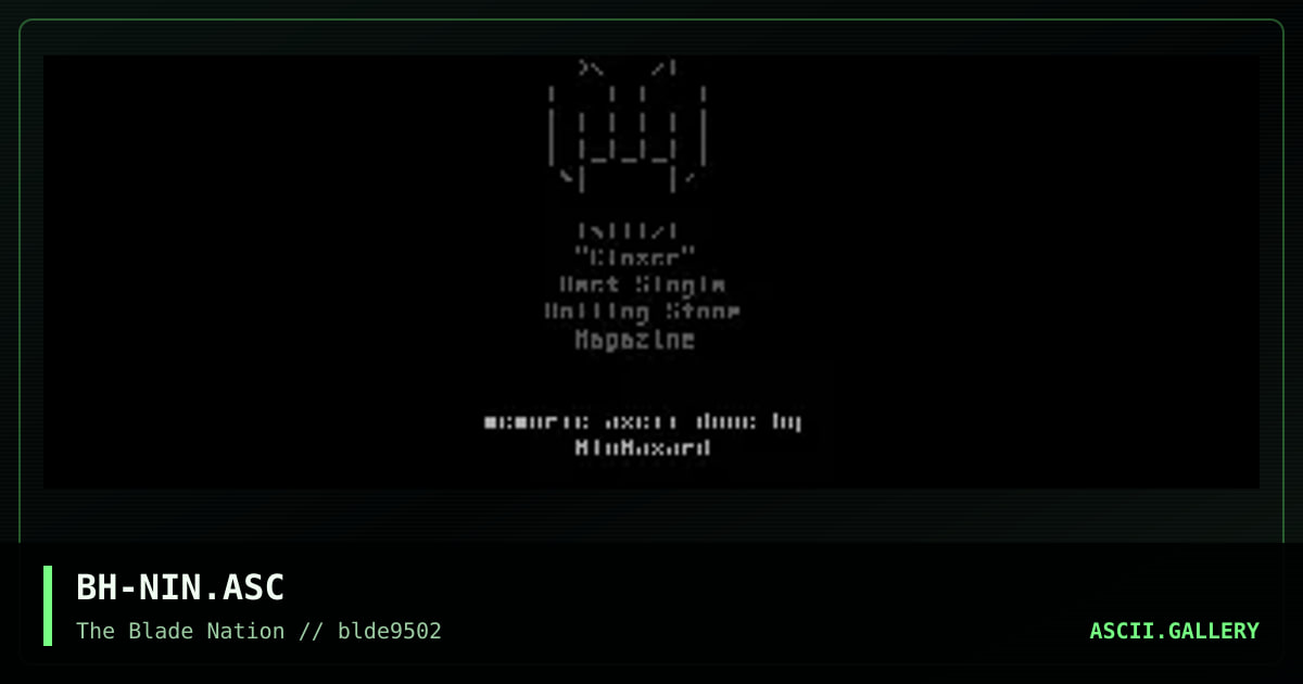 nine inch nailz logo, by biohazard, 1995
