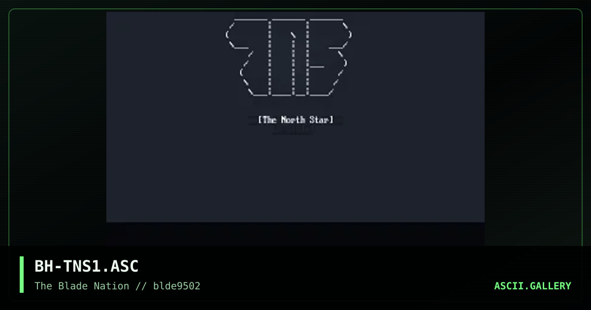 the north star, by biohazard, 1995