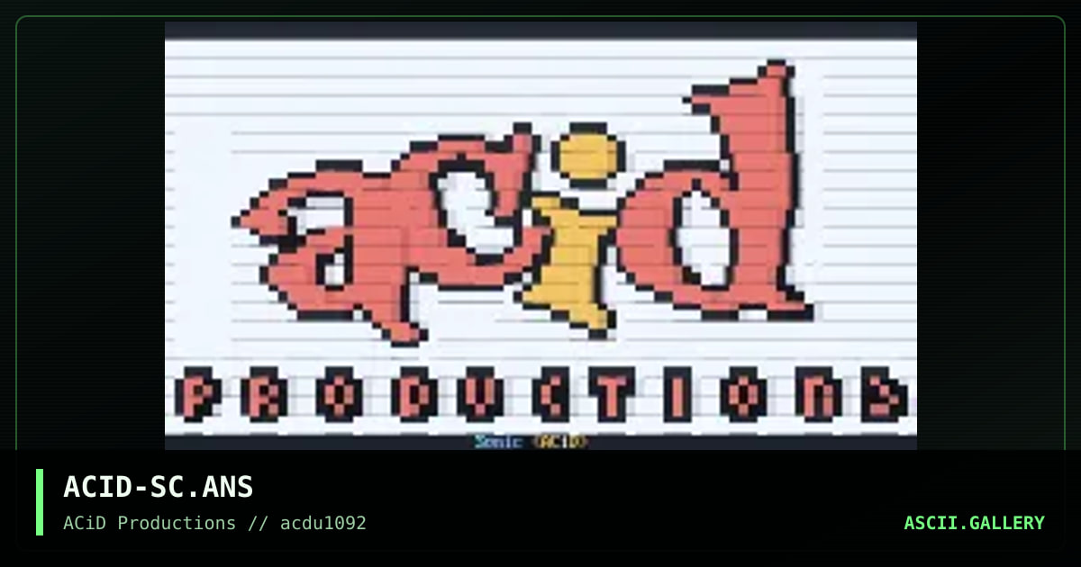ACID-SC.ANS, by sonic, 1992
