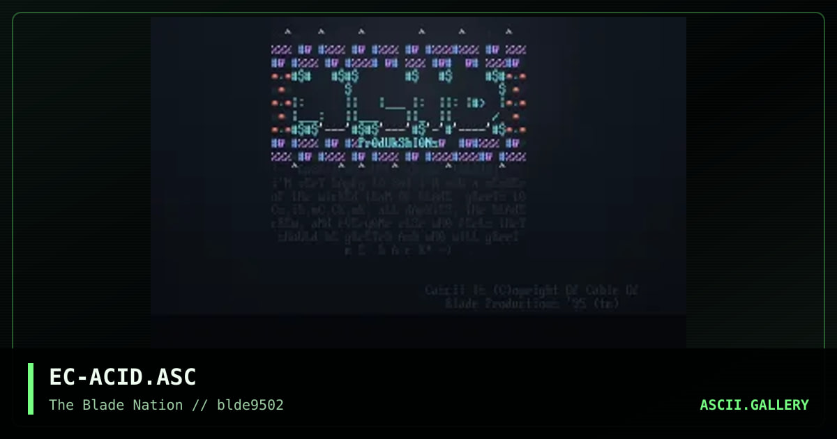 acid logo, by evil current, 1995