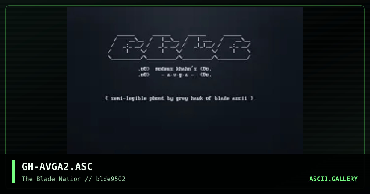 avga logo, by grey hawk, 1995