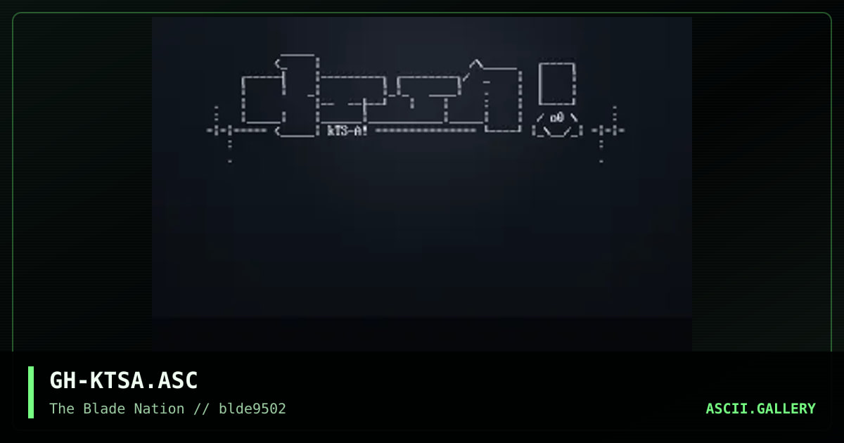 kts!ascii logo, by grey hawk, 1995