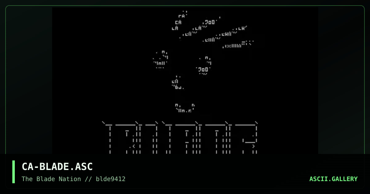 Blade Logo, by cable, 1994