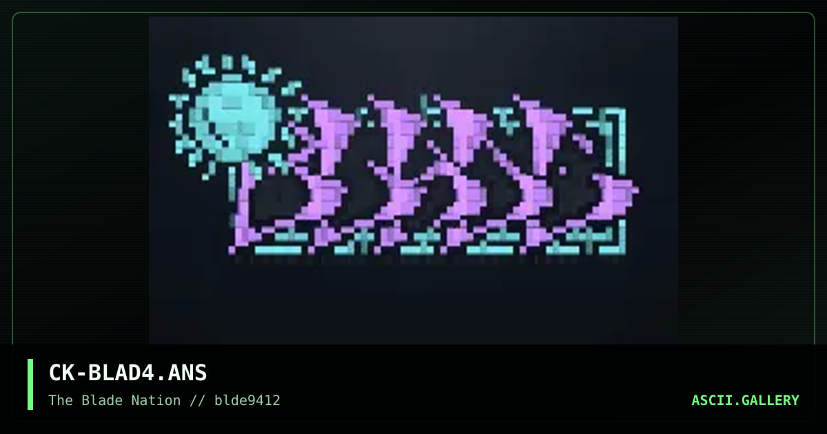 Blade Promotional Logo, by chromatik, 1994