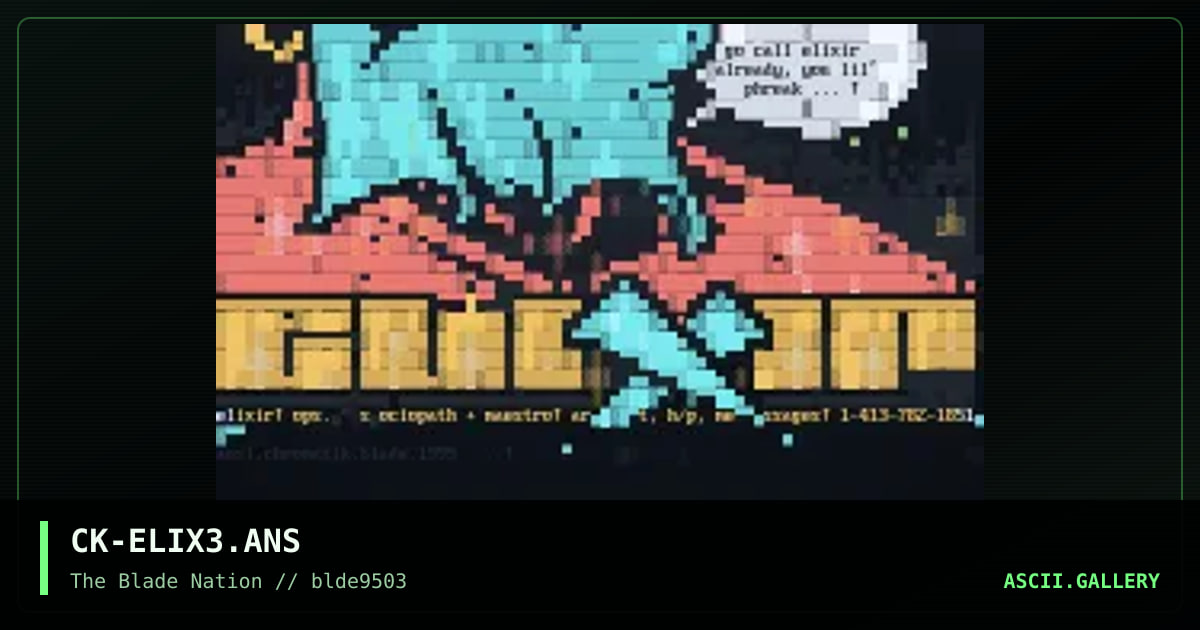 elixir!, by chromatik, 1995
