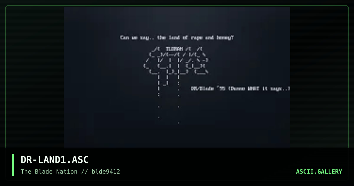 Land Of Rape and Honey, by digital remorse, 1994