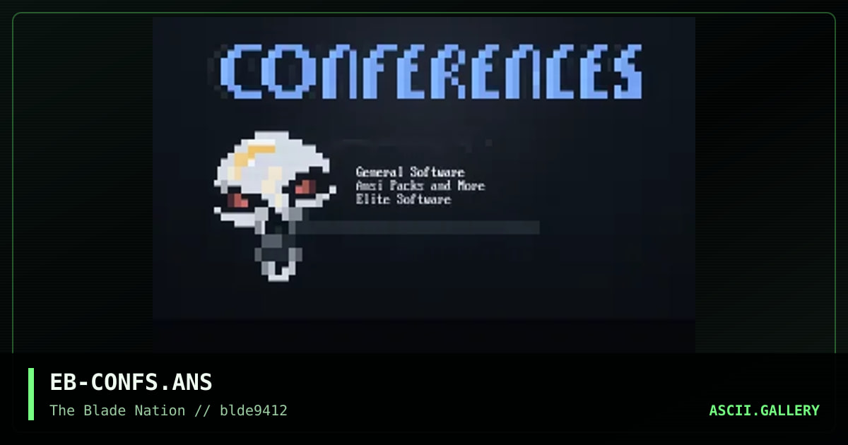 Conferance Select Ansi, by eight ball, 1994