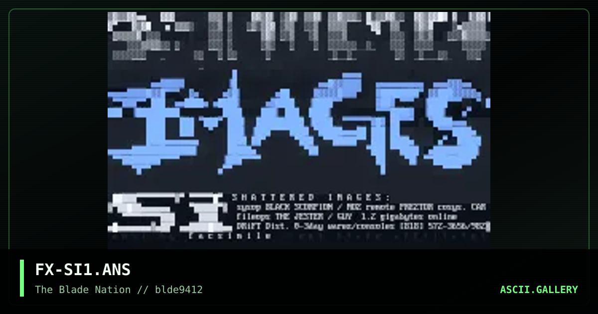 Shattered Images, by facsimile, 1994