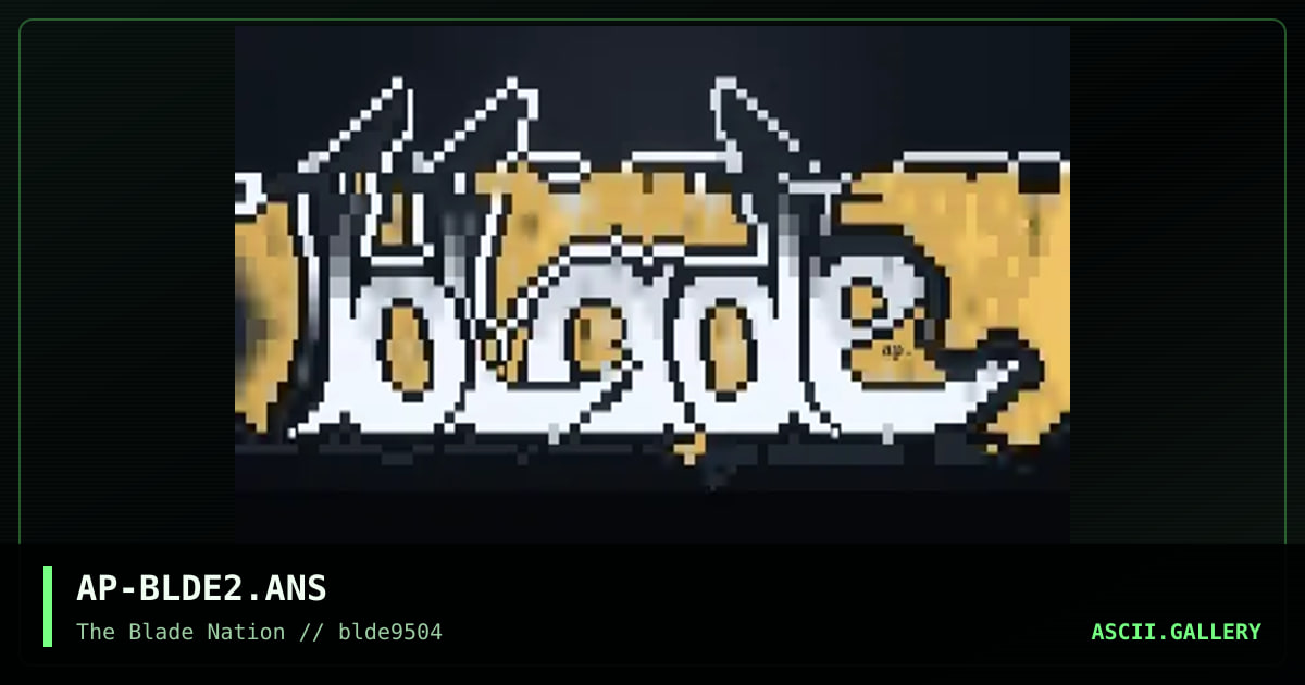 blade logo, by apocalypse, 1995