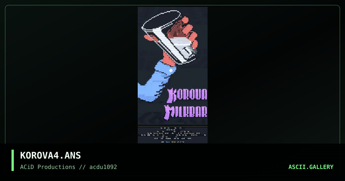 KOROVA4.ANS, by sonic, 1992