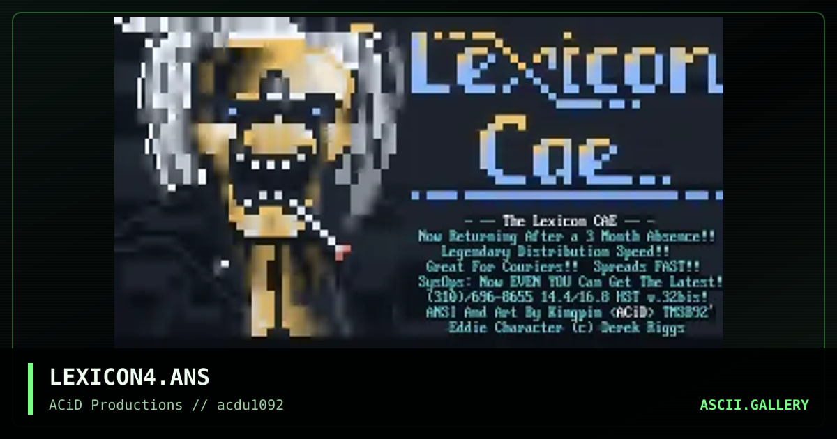 LEXICON4.ANS, by kingpin, 1992