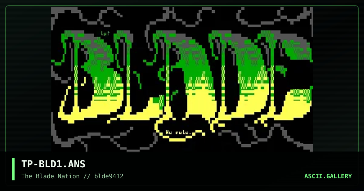 Blade Logo, by technophreak, 1994