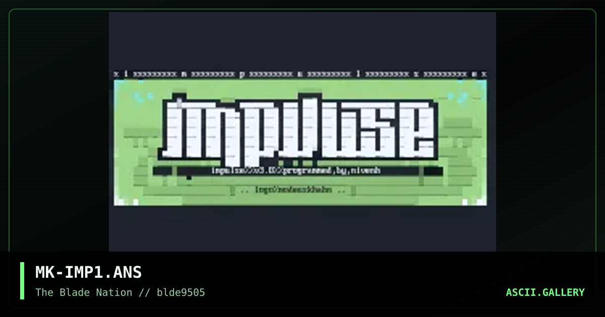 impulse!, by modeus khahn, 1995