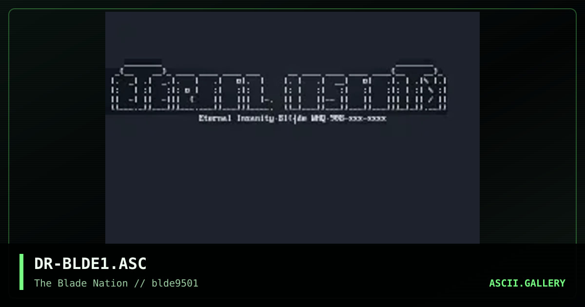 Blade Logo, by digital remorse, 1995