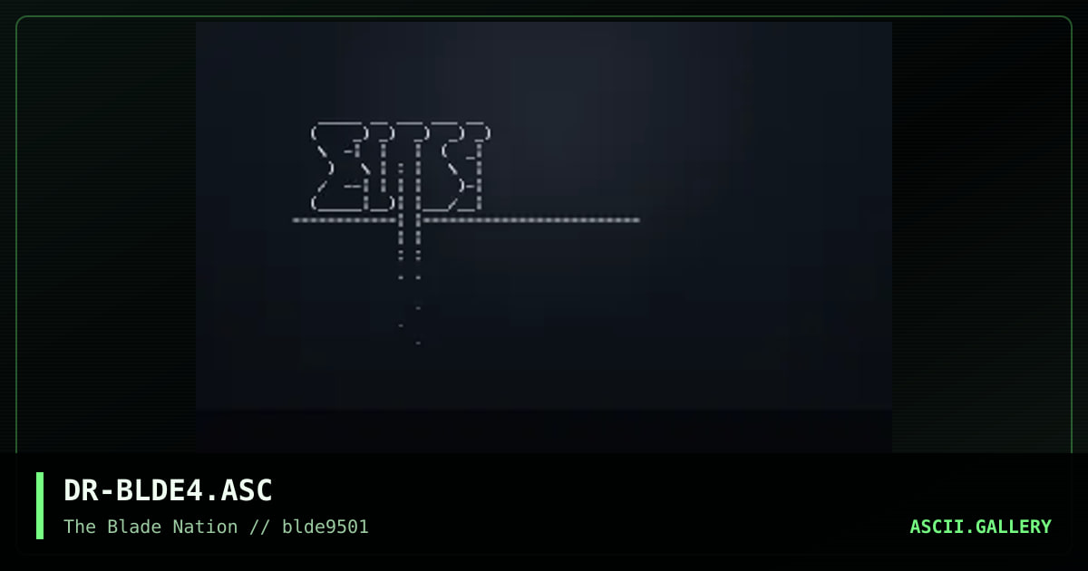 Blade Logo, by digital remorse, 1995