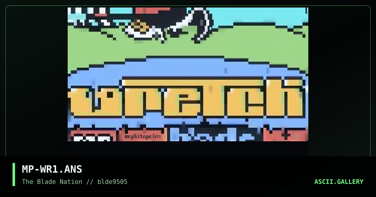 wretch?!, by mephitopeles, 1995
