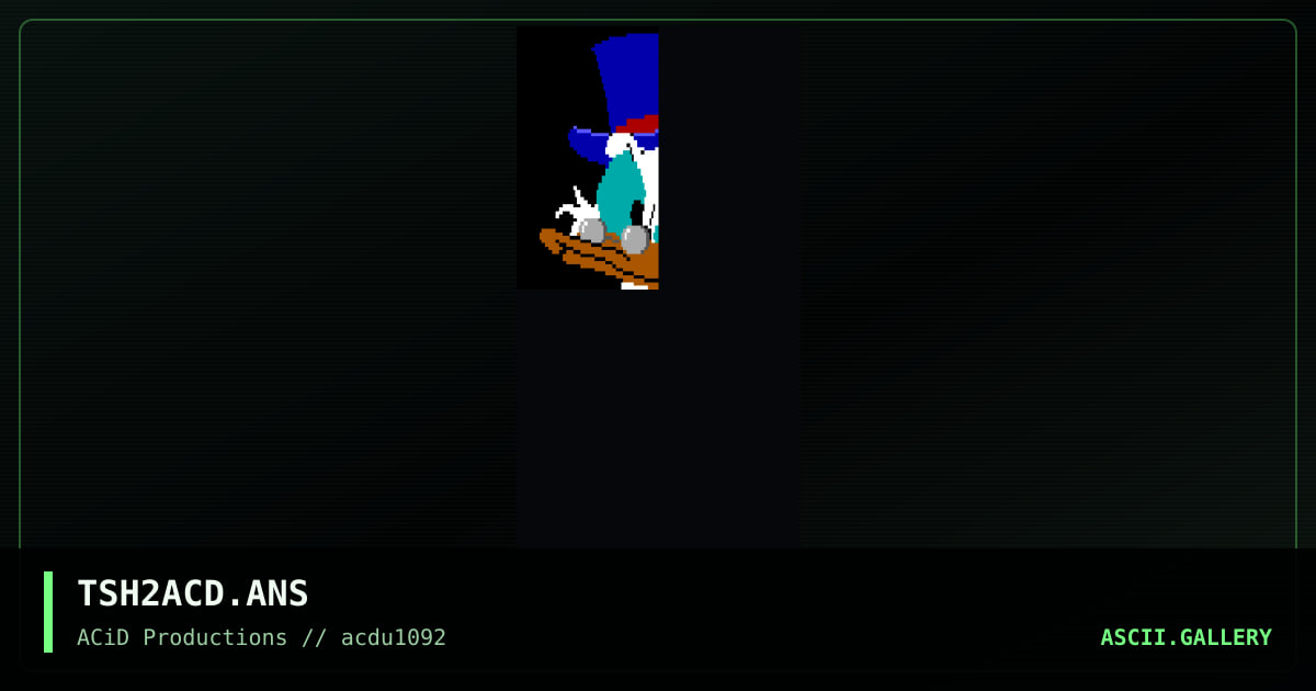 TSH2ACD.ANS, by mysterio, 1992