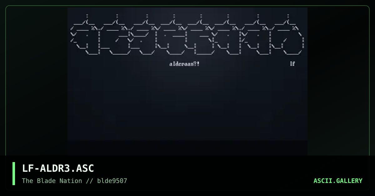 alderaan!, by lucifer, 1995