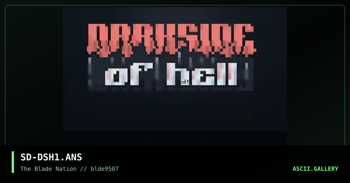 darkside of hell, by shadowhand, 1995