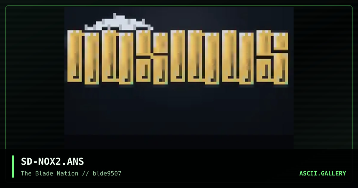 noxious!logo, by shadowhand, 1995