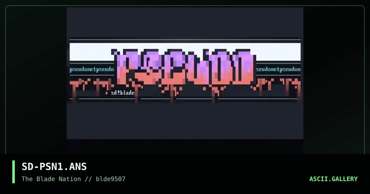 pseudonet logo, by shadowhand, 1995