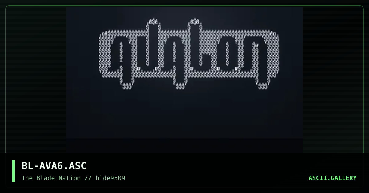 avalon logo, by belial, 1995