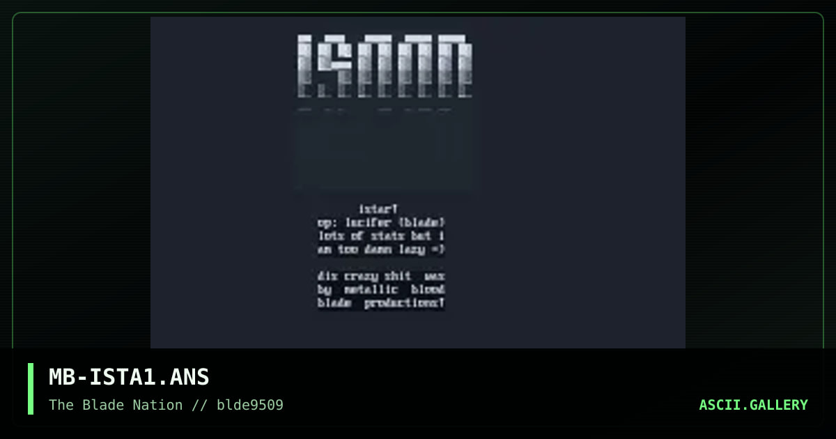 istar!, by metallic blood, 1995