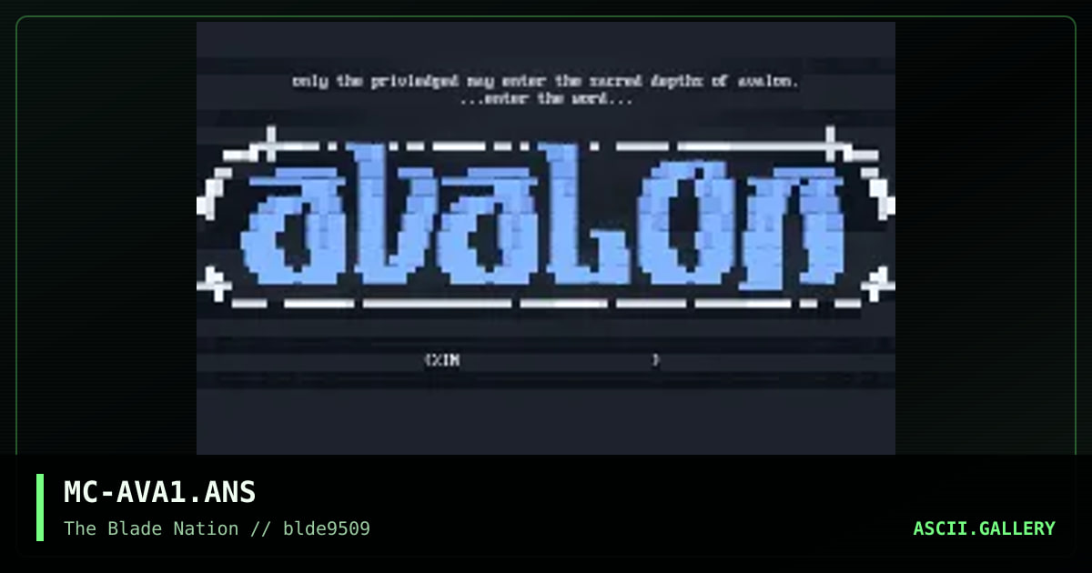 avalon!, by mindcrime, 1995