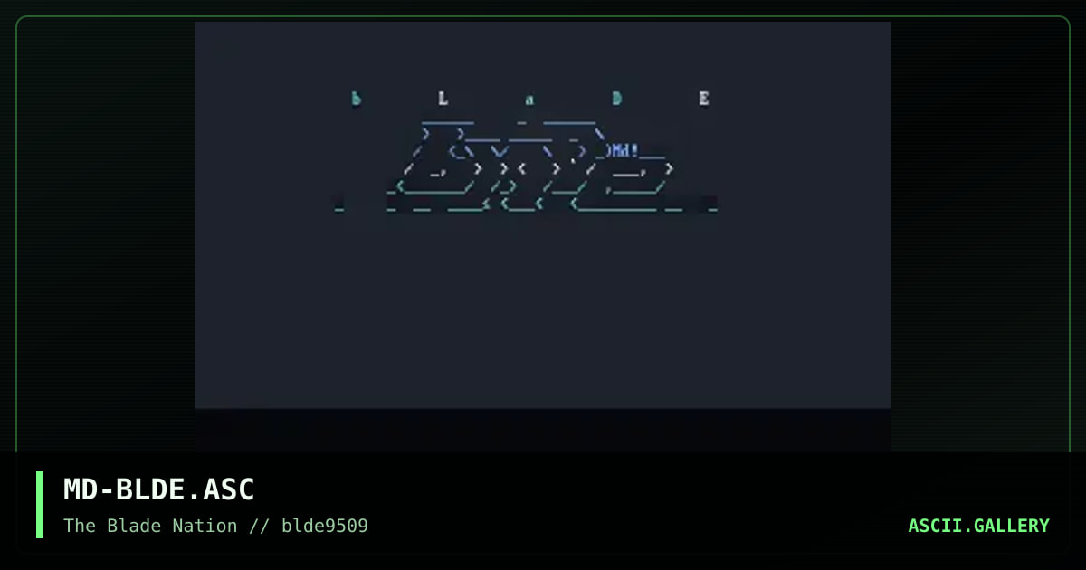 blade productions, by meltdown, 1995